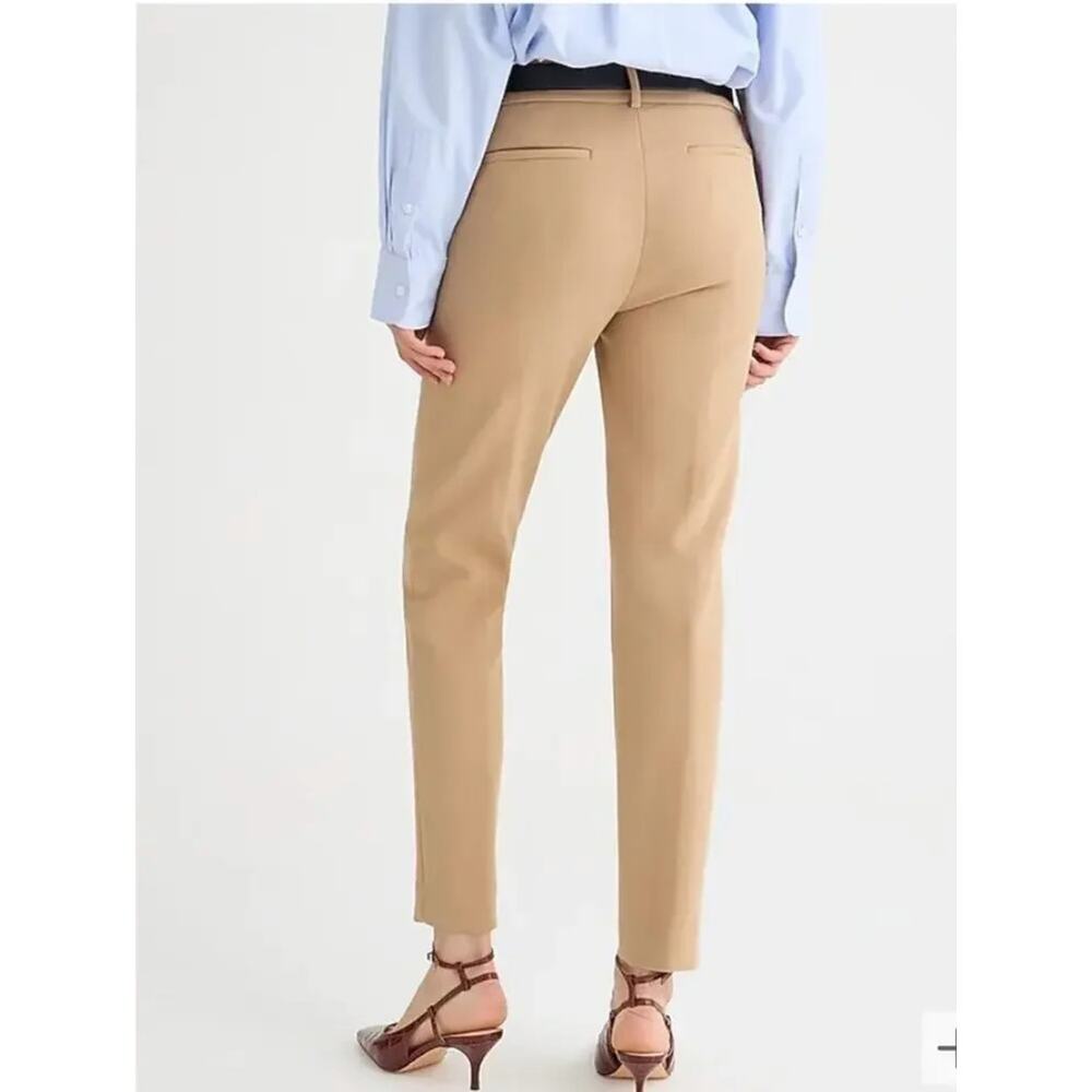 J. Crew Tall Cameron Slim Cropped Pant Four Season Stretch Tan G9062 Size 4T - Picture 3 of 12